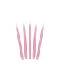 10 velas rosa pastel mate (24 cm)