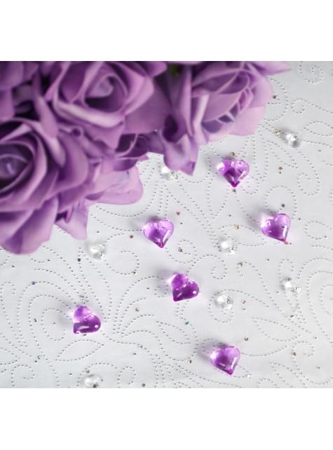 100 diamantes decorativos transparente para mesa de 12 mm - Partydeco | Funidelia
