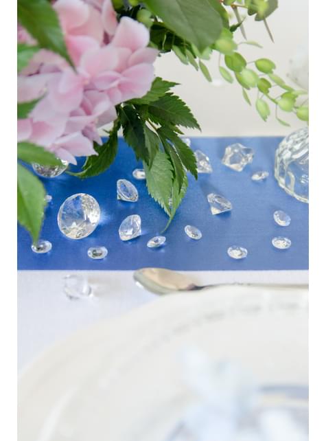 100 diamantes decorativos transparente para mesa de 12 mm - Partydeco | Funidelia