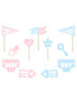 11 accesorios photocall - Gender Reveal Party - Partydeco | Funidelia