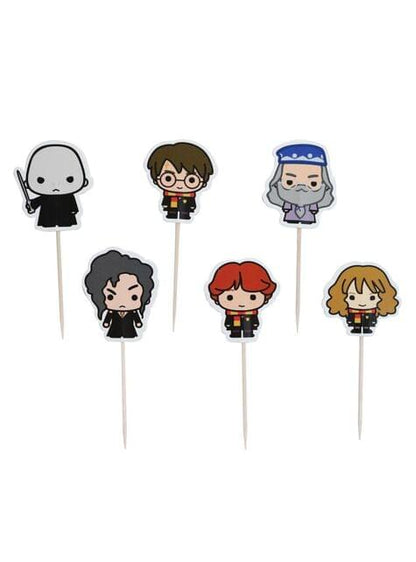 12 cápsulas para cupcakes y 12 toppers de los personajes de Harry Potter - PME CAKE | Funidelia