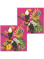 12 servilletas de tucanes (33x33 cm) - Toucan Party - Boland | Funidelia