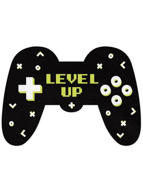 12 servilletas de videojuego (11,5x16cm) - Videogame party - Partydeco | Funidelia