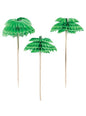 12 toppers decorativos decorados con palmeras