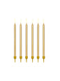 12 velas de cumpleaños doradas (12,5 cm) - Partydeco | Funidelia