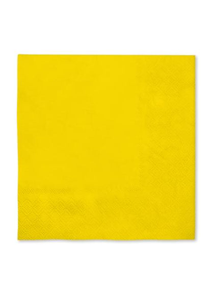 16 servilletas color amarillo (33x33cm) - Colores lisos - Funiglobal | Funidelia