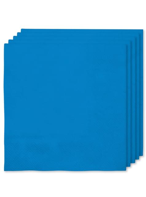 16 servilletas color azul marino (33x33cm) - Colores lisos - Funiglobal | Funidelia