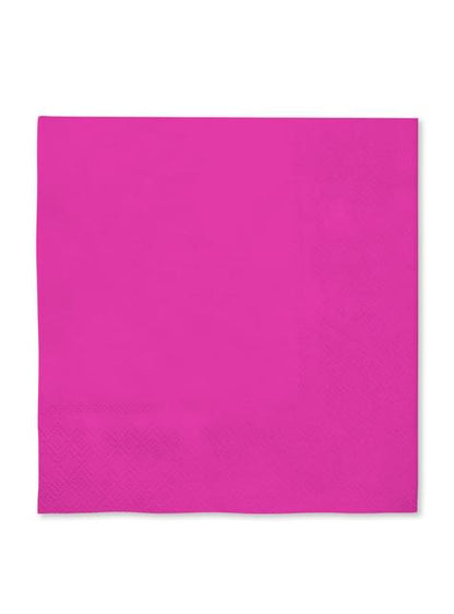 16 servilletas color fucsia (33x33cm) - Colores lisos - Funiglobal | Funidelia