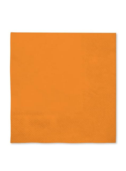 16 servilletas color naranja (33x33cm) - Colores lisos - Funiglobal | Funidelia