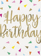 16 servilletas de Happy Birthday (33x33cm) - Bright Triangle