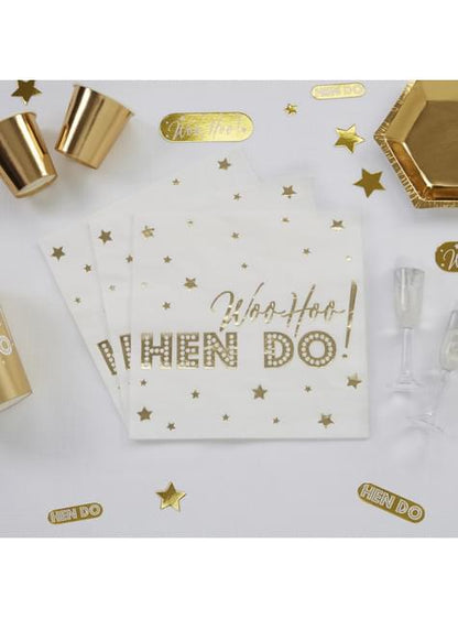 16 servilletas de papel (33x33 cm) - Woo Hoo Hen Do - Neviti | Funidelia
