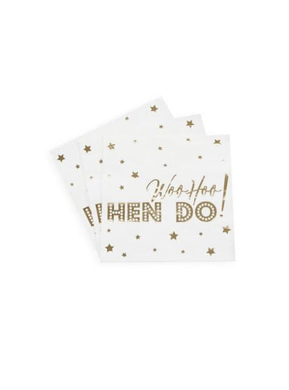 16 servilletas de papel (33x33 cm) - Woo Hoo Hen Do - Neviti | Funidelia