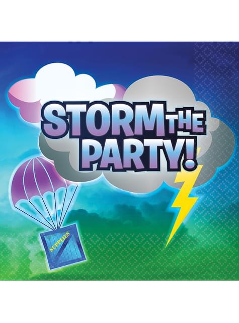 16 servilletas Fortnite Storm the Party - Battle Royale