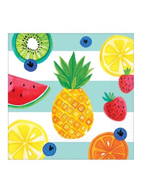 16 servilletas tutti fruti (33x33 cm)