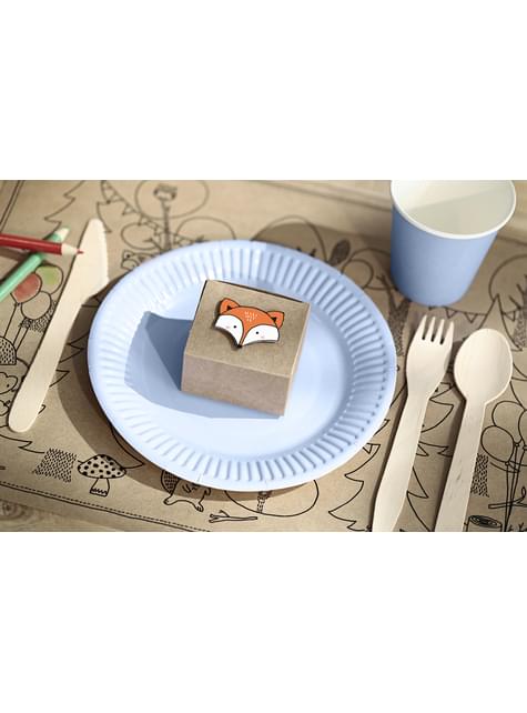 18 cubiertos de madera - Woodland