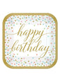 18 platos happy birthday (25 cm) - AMSCAN | Funidelia