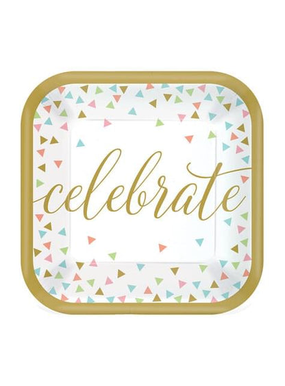 18 platos pequeños happy birthday (18 cm) - AMSCAN | Funidelia