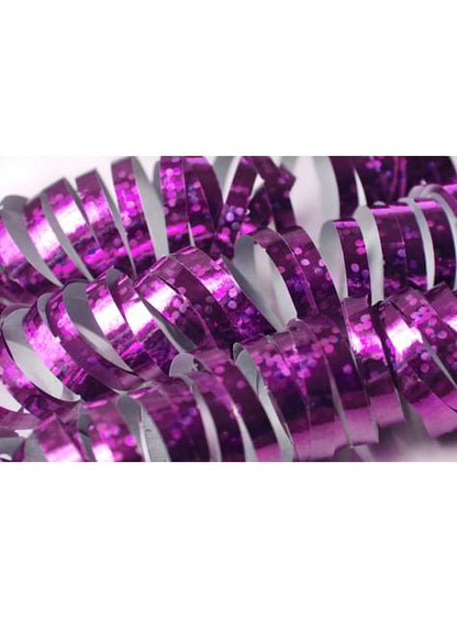 18 serpentinas holográficas moradas - Partydeco | Funidelia