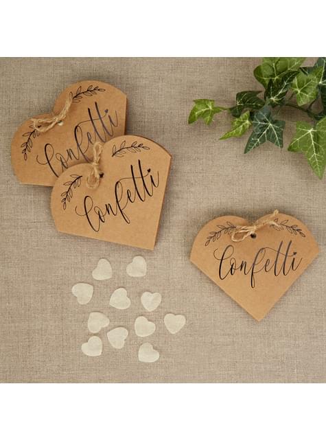 20 cajas de confeti de regalo - Hearts & Krafts - Neviti | Funidelia