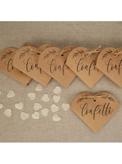 20 cajas de confeti de regalo - Hearts & Krafts - Neviti | Funidelia