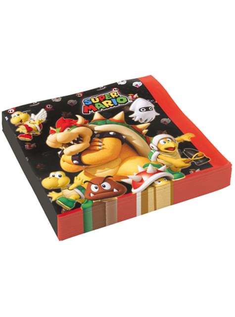 20 servilletas (33x33cm) Super Mario Bros