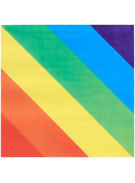 20 servilletas arcoíris (33x33cm) - Boland | Funidelia