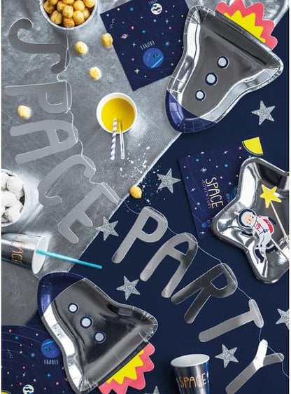 20 servilletas azules con estampado “Space Adventure“ de papel (33x33 cm) - Space Party - Partydeco | Funidelia