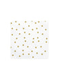 20 servilletas blancas con estrellas doradas de papel (33x33 cm) - Partydeco | Funidelia