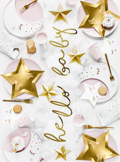 20 servilletas con forma de estrella - Unicorn Collection
