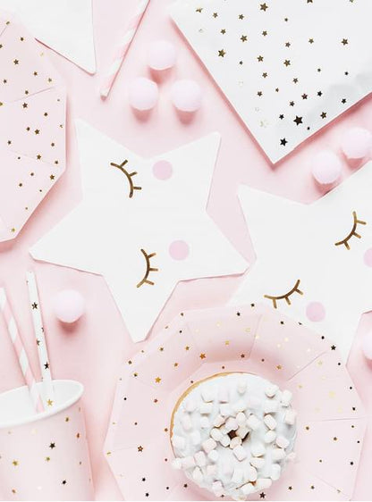 20 servilletas con forma de estrella - Unicorn Collection