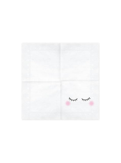 20 servilletas con pestañas y coloretes (33x33cm) - Unicorn Collection - Partydeco | Funidelia