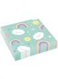 20 servilletas de arcoiris (33x33 cm) - Rainbow & Cloud