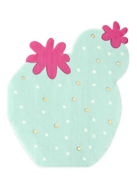 20 servilletas de cóctel de cactus (11 cm) - Partydeco | Funidelia