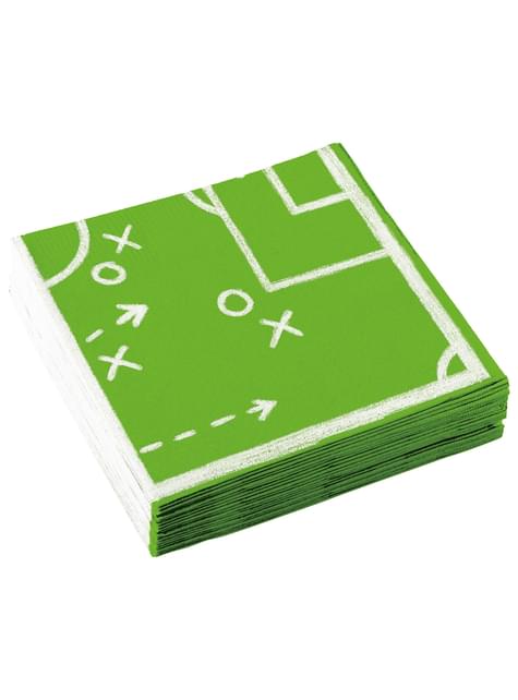 20 servilletas de futbolista (33x33 cm)