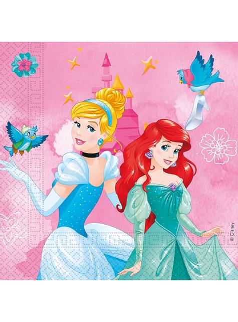 20 servilletas de Princesas Disney (33x33 cm) - Procos | Funidelia