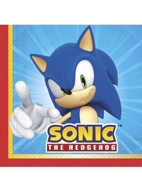 20 servilletas de Sonic (33x33cm)