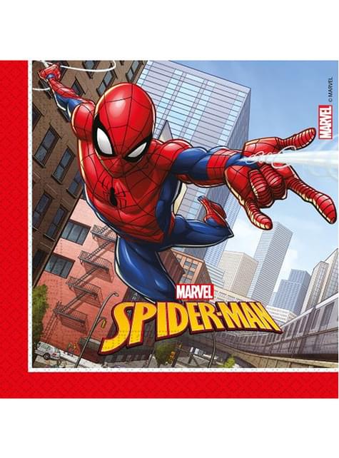 20 servilletas de Spiderman (33x33 cm) - Marvel - Procos | Funidelia