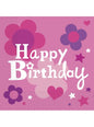 20 servilletas Happy Birthday Girl (33x33 cm) - Procos | Funidelia