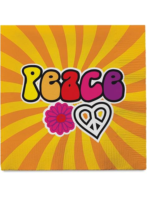 20 servilletas hippie (33x33cm)
