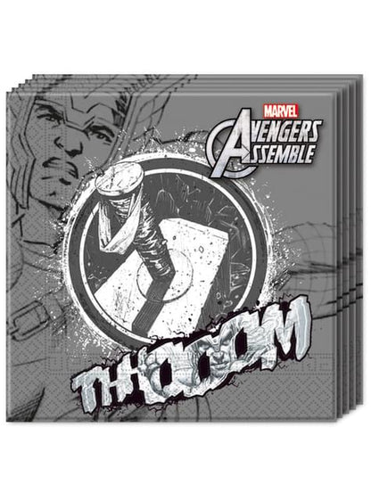 20 servilletas Los Vengadores Teen Thor (33x33cm) - Avengers Team - Procos | Funidelia