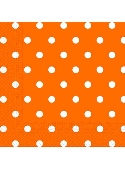 20 servilletas Orange Dots (33x33 cm) - Procos | Funidelia