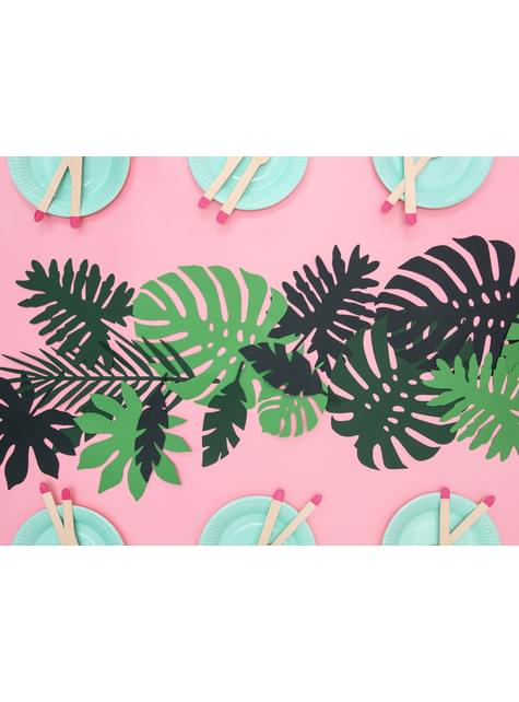 21 hojas tropicales decorativas - Aloha Turquoise - Partydeco | Funidelia