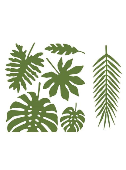 21 hojas tropicales decorativas - Aloha Turquoise - Partydeco | Funidelia