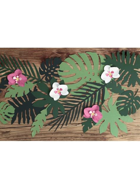 21 hojas tropicales decorativas - Aloha Turquoise - Partydeco | Funidelia