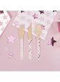 24 cubiertos de madera - Pink Star - Neviti | Funidelia