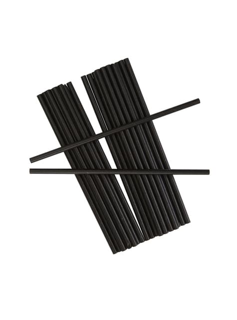 25 pajitas de papel negras - Hearts & Krafts - Neviti | Funidelia