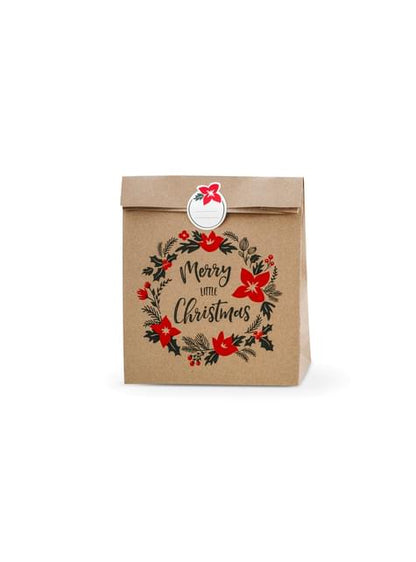 3 bolsas de regalo de papel Kraft “Merry Little Christmas“ - Merry Xmas Collection