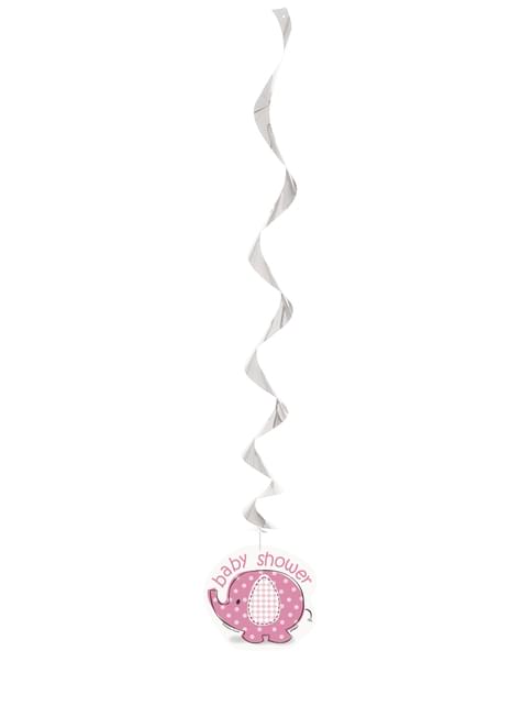3 decoraciones colgantes rosas - Umbrellaphants Pink - Unique | Funidelia