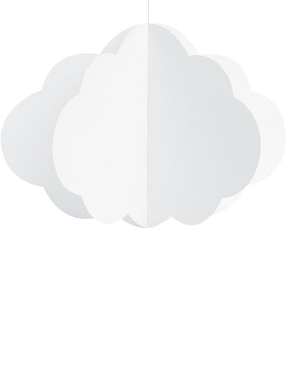 3 Nubes de papel colgantes - Golden Sky - Partydeco | Funidelia