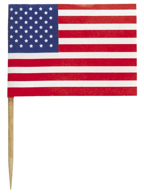 30 toppers decorativos Bandera de USA - American Party - Unique | Funidelia